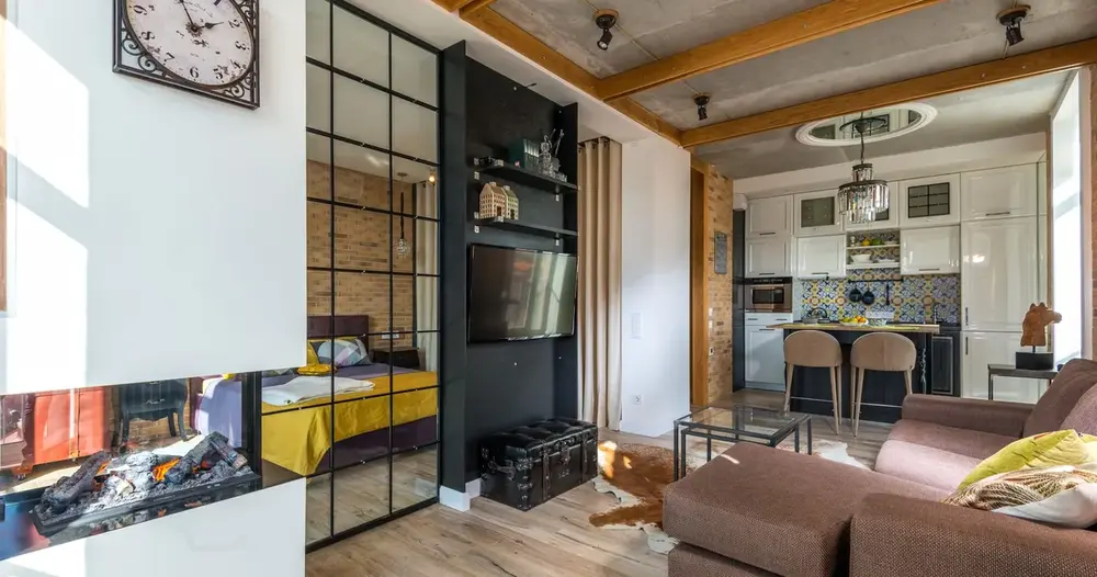sala e cozinha juntos